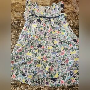 Tea Collection Multicolor Animal and Floral Print Dress